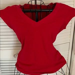 Red  “ sexy stretch” Express Top
